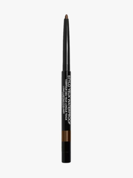 Chanel Stylo Yeux Waterproof in Espresso in branded component on a light gray background